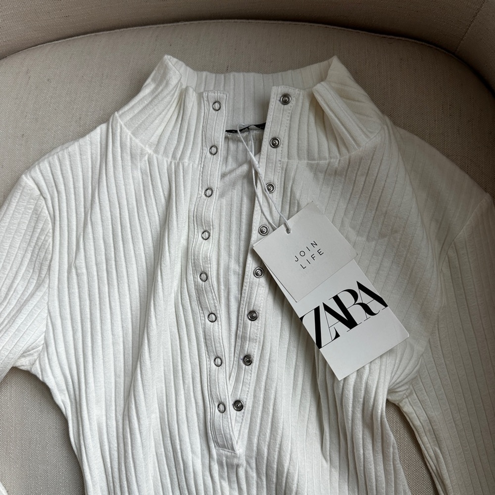 Zara White Bodysuit